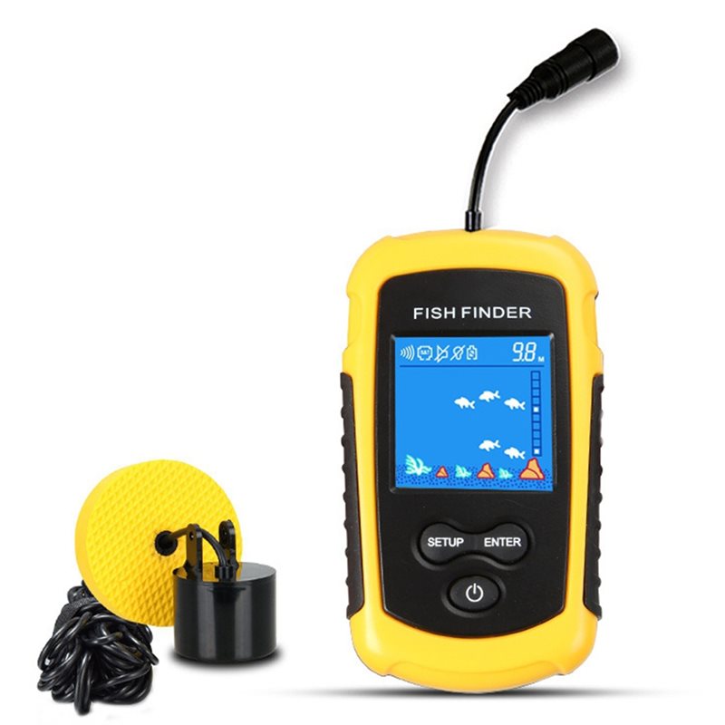 Fishing Boat Depth Finder - ABUE-Kayak جهاز محمول لتحديد عمق الأسماك،