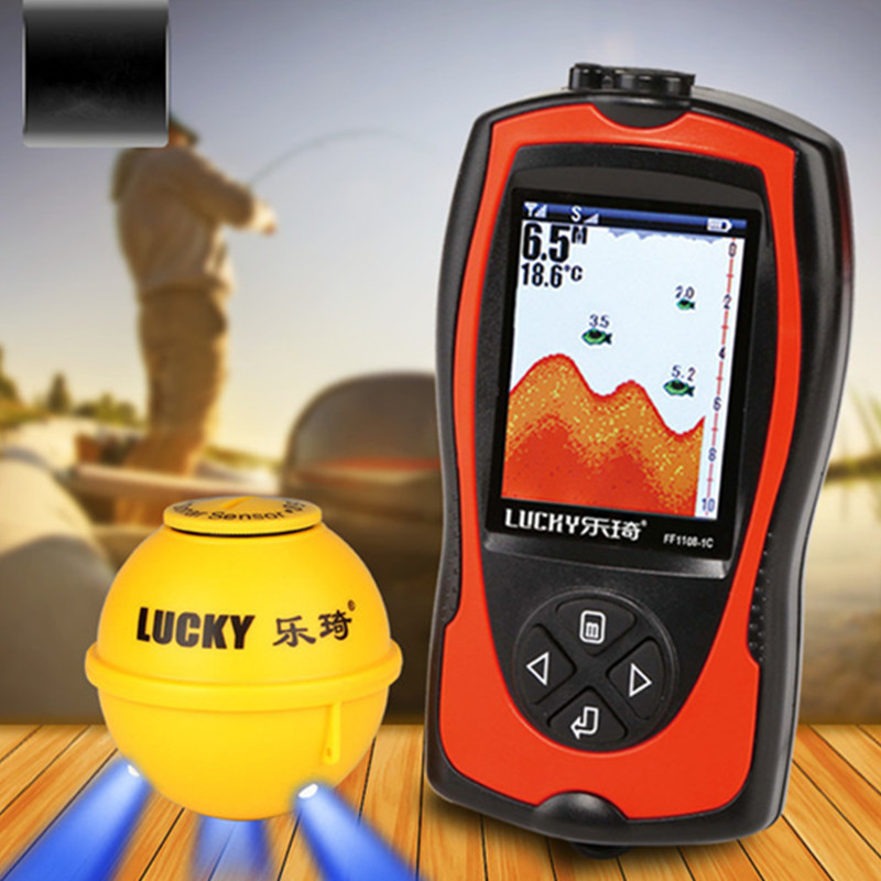 جهاز استشعار سونار لاسلكي محمو - مراجعة Fishing Boat Depth Finder وسعره