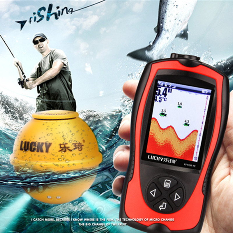 جهاز استشعار سونار لاسلكي محمو - مراجعة Fishing Boat Depth Finder وسعره